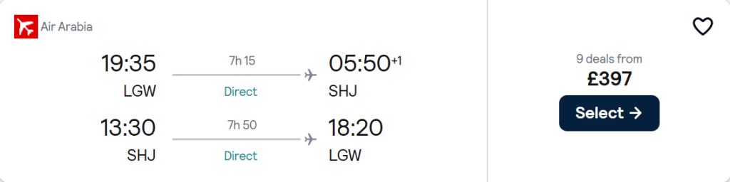 cheap flights to UAE