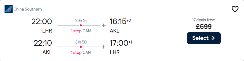 cheap flights to New Zealand