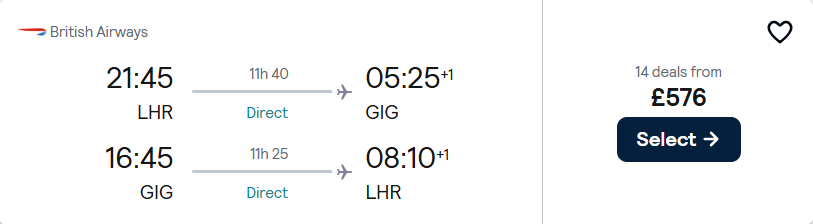 cheap flights to Brazil