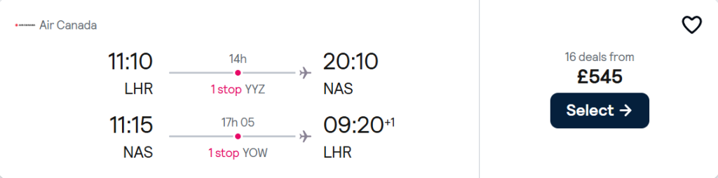 cheap flights to Bahamas