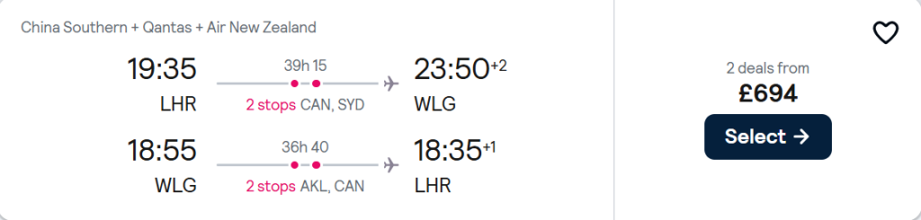 cheap flights to New Zealand