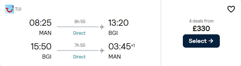 cheap flights to Barbados