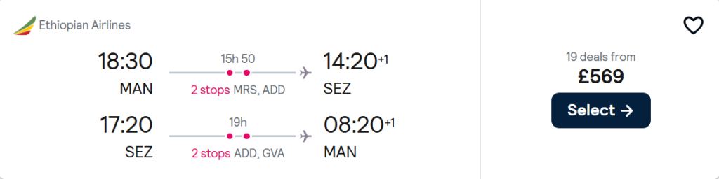 cheap flights to Seychelles