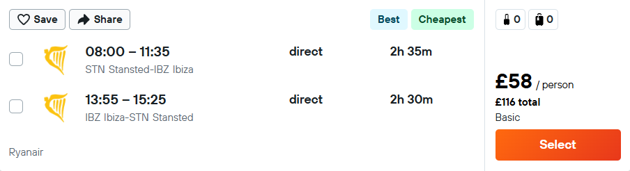 cheap flights to Spain