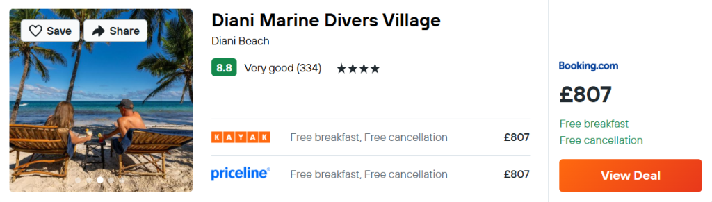 Diani Marine Divers Village