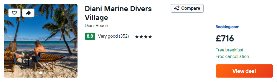 Diani Marine Divers Village
