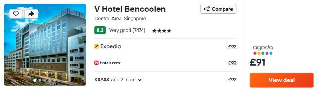 V Hotel Bencoolen