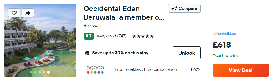 Occidental Eden Beruwala, a member of Barceló Hotel Group