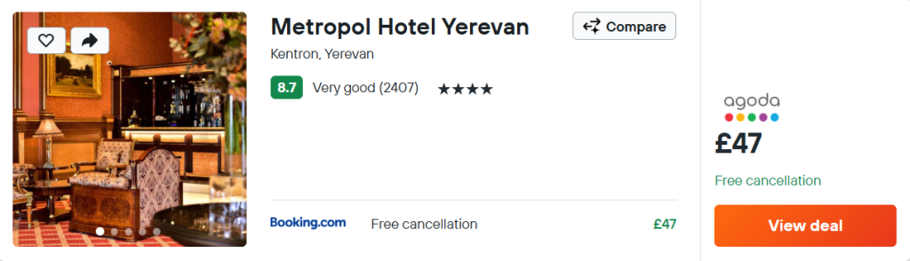 Metropol Hotel Yerevan