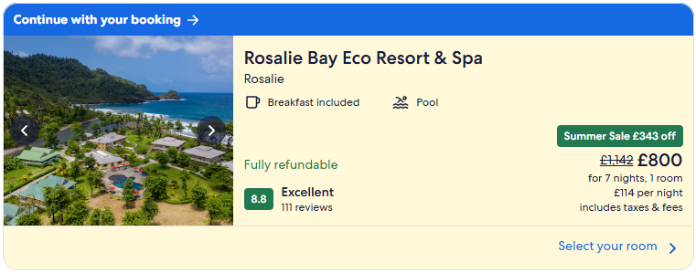 Rosalie Bay Eco Resort & Spa